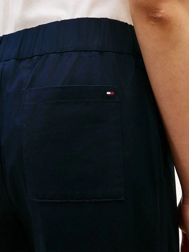 Pantalones tobilleros de pierna ancha sin cremallera Pantalones tobilleros de pierna ancha sin cremallera