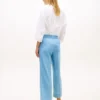 Pantalones tobilleros de pierna ancha sin cremallera Pantalones tobilleros de pierna ancha sin cremallera
