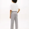 Pantalones tobilleros de pierna ancha sin cremallera Pantalones tobilleros de pierna ancha sin cremallera