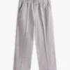 Pantalones tobilleros de pierna ancha sin cremallera Pantalones tobilleros de pierna ancha sin cremallera