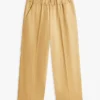Pantalones tobilleros de pierna ancha sin cremallera Pantalones tobilleros de pierna ancha sin cremallera