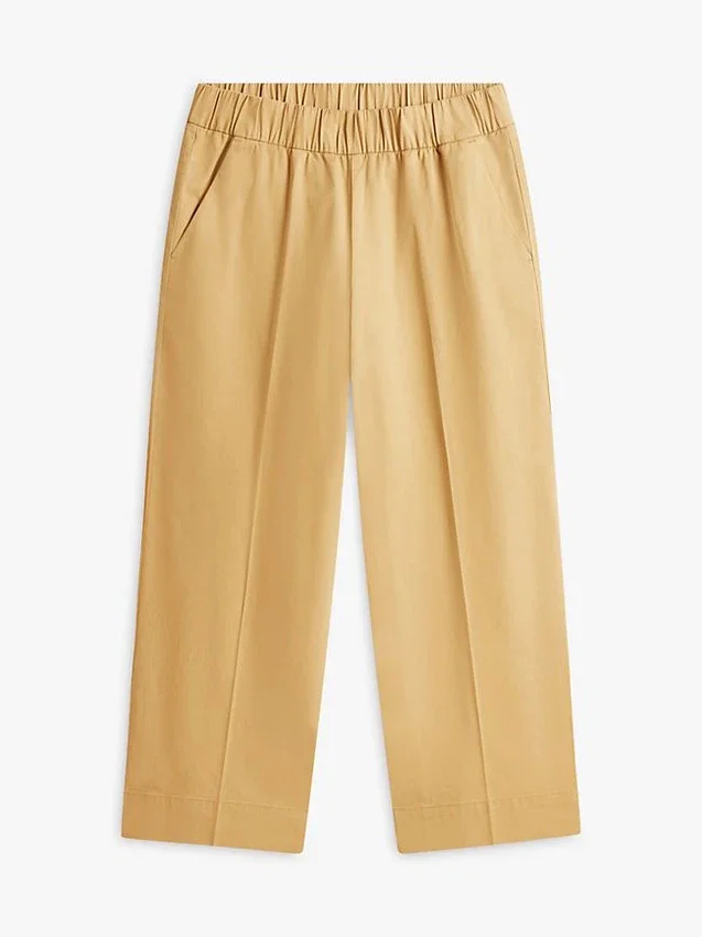 Pantalones tobilleros de pierna ancha sin cremallera Pantalones tobilleros de pierna ancha sin cremallera