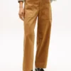 Pantalones utilitarios elásticos de pierna ancha Pantalones utilitarios elásticos de pierna ancha