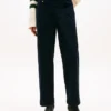 Pantalones utilitarios elásticos de pierna ancha Pantalones utilitarios elásticos de pierna ancha