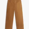 Pantalones utilitarios elásticos de pierna ancha Pantalones utilitarios elásticos de pierna ancha