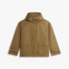 Parka corta con capucha resistente al agua Parka corta con capucha resistente al agua