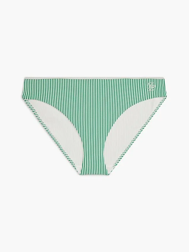 Partes de abajo de bikini de seersucker a rayas Partes de abajo de bikini de seersucker a rayas