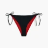 Partes de abajo de bikini triangular con bloques de color Partes de abajo de bikini triangular con bloques de color