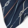 Pañuelo de seda con estampado de cuerda náutica Pañuelo de seda con estampado de cuerda náutica