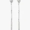 Pendientes colgantes con detalles de cristal Pendientes colgantes con detalles de cristal
