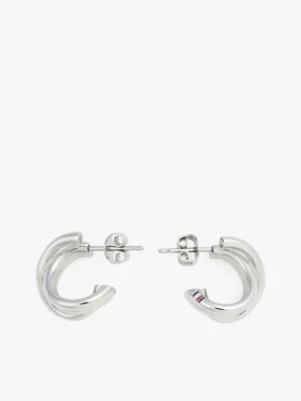 Pendientes de aro con nudo náutico
