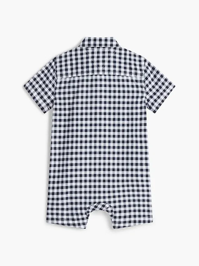 Peto de cuadros vichy para bebés Peto de cuadros vichy para bebés