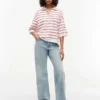 Polo a rayas de corte oversize