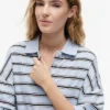 Polo a rayas de corte oversize