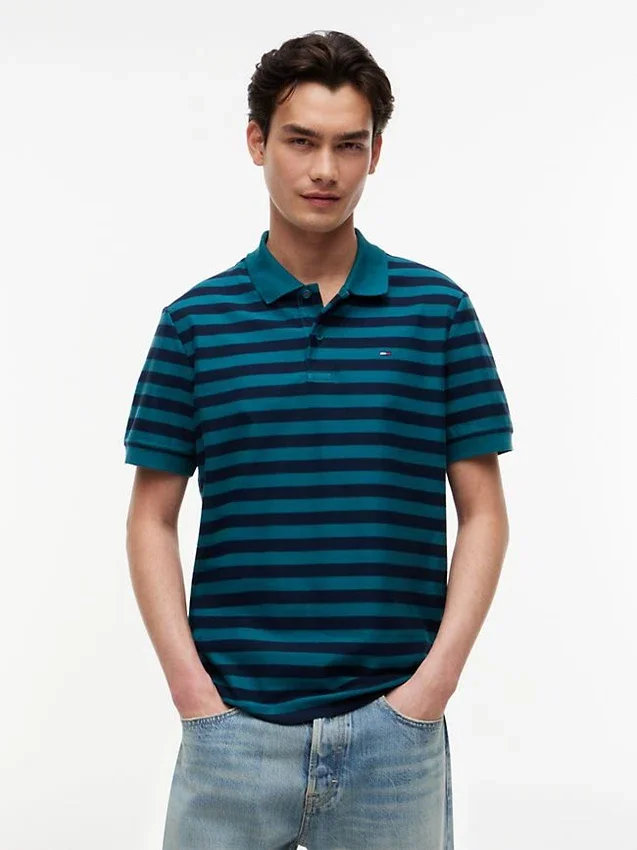 Polo a rayas de corte regular de Tommy Jeans Polo a rayas de corte regular de Tommy Jeans
