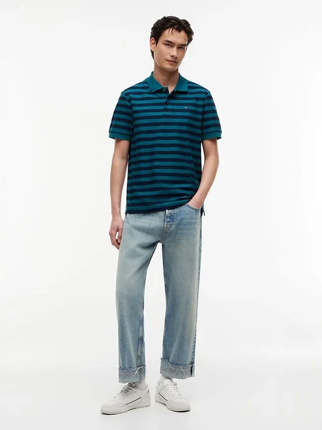 Polo a rayas de corte regular de Tommy Jeans Polo a rayas de corte regular de Tommy Jeans