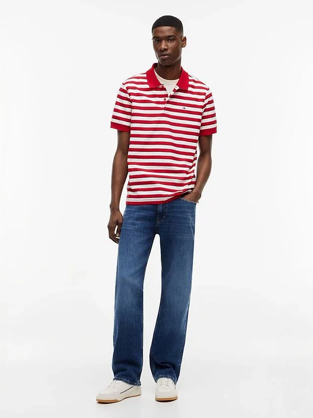 Polo a rayas de corte regular de Tommy Jeans Polo a rayas de corte regular de Tommy Jeans