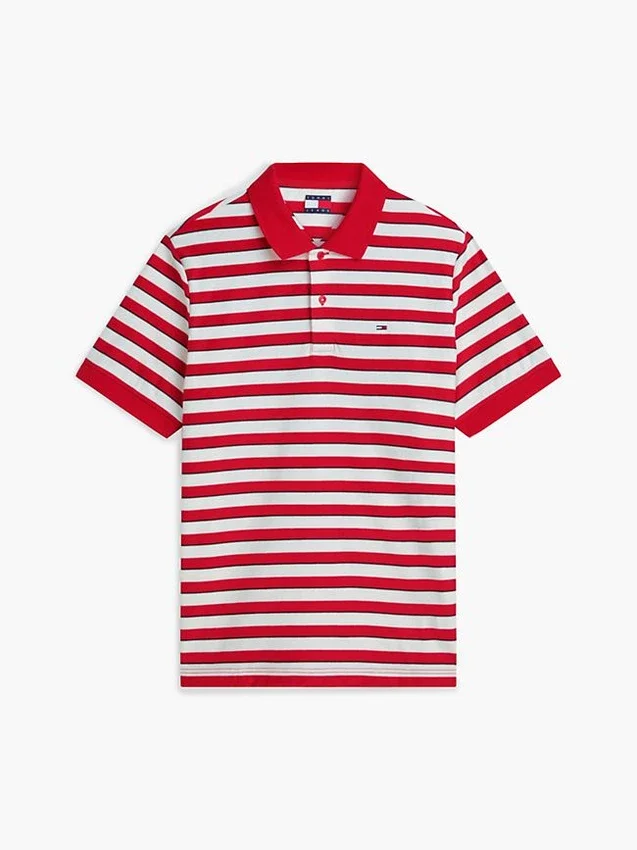 Polo a rayas de corte regular de Tommy Jeans Polo a rayas de corte regular de Tommy Jeans