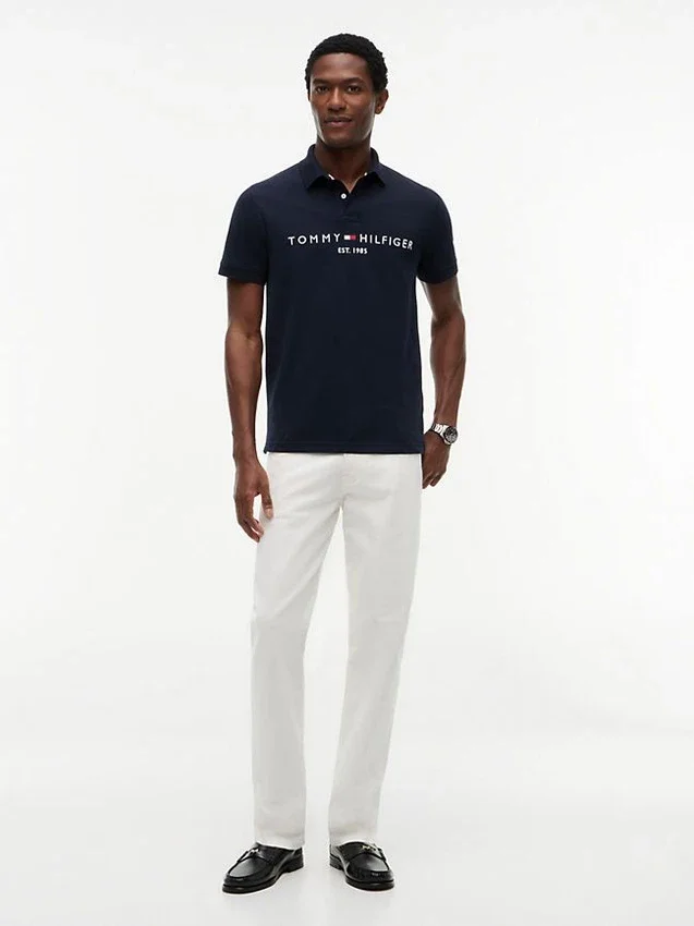 Polo con el logotipo de Tommy bordado Polo con el logotipo de Tommy bordado