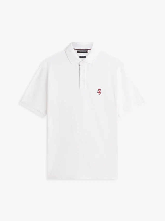 Polo con logotipo del escudo del archivo, corte clásico Polo con logotipo del escudo del archivo, corte clásico
