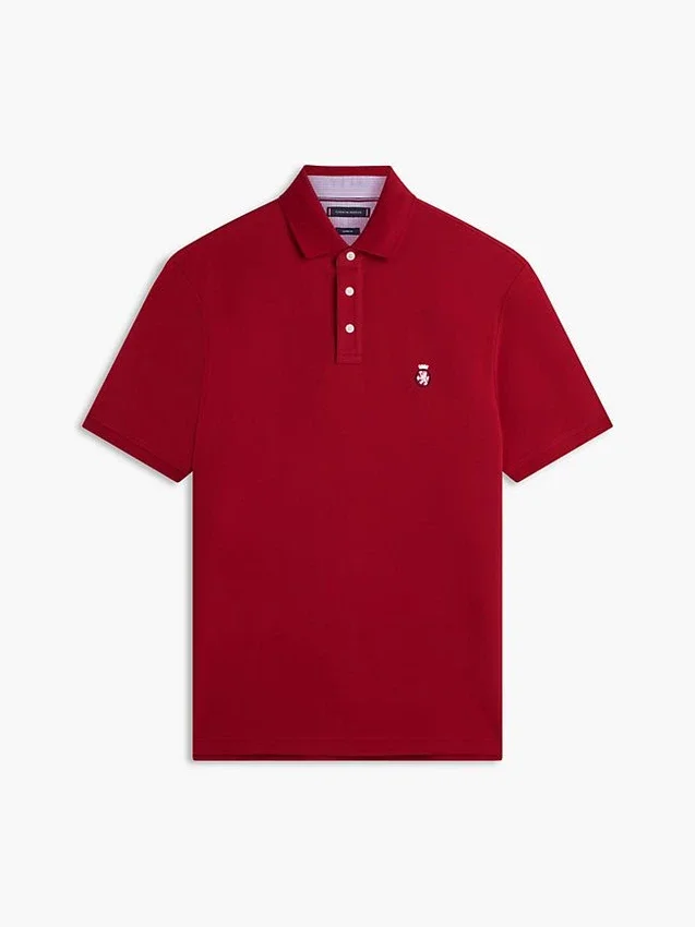 Polo con logotipo del escudo del archivo, corte clásico Polo con logotipo del escudo del archivo, corte clásico