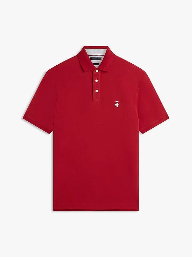 Polo con logotipo del escudo del archivo, corte clásico Polo con logotipo del escudo del archivo, corte clásico