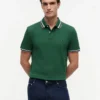 Polo con ribetes de corte regular