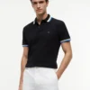 Polo con ribetes de corte regular