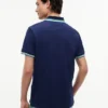Polo con ribetes de corte regular