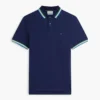 Polo con ribetes de corte regular
