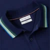 Polo con ribetes de corte regular