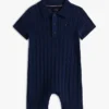 Polo con tirantes de punto trenzado para bebés