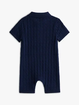 Polo con tirantes de punto trenzado para bebés