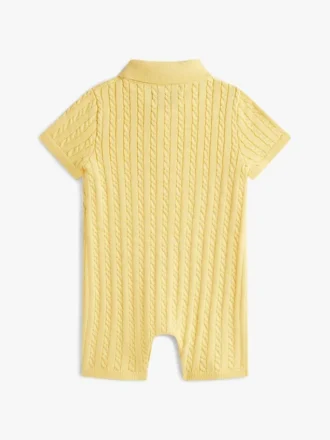 Polo con tirantes de punto trenzado para bebés Polo con tirantes de punto trenzado para bebés