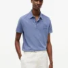 Polo Crest teñido en prenda, corte regular