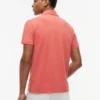 Polo Crest teñido en prenda, corte regular