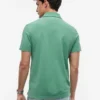 Polo Crest teñido en prenda, corte regular