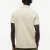Polo Crest teñido en prenda, corte regular