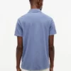 Polo Crest teñido en prenda, corte regular
