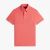 Polo Crest teñido en prenda, corte regular