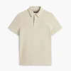 Polo Crest teñido en prenda, corte regular