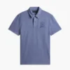 Polo Crest teñido en prenda, corte regular