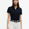 Polo de algodón elástico de corte clásico