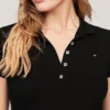 Polo de algodón elástico de corte entallado