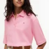 Polo de algodón interlock de corte holgado Polo de algodón interlock de corte holgado