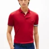 Polo de algodón liso de corte entallado