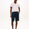 Polo de algodón liso de corte entallado