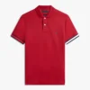 Polo de algodón liso de corte entallado
