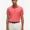 Polo de algodón liso de corte regular Polo de algodón liso de corte regular