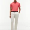 Polo de algodón liso de corte regular Polo de algodón liso de corte regular